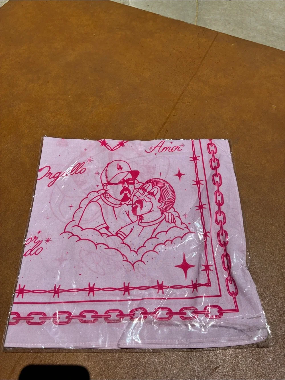 Barrio Drive Pink Queer Love Bandanna